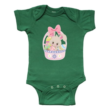 

Inktastic Easter Bunny in Easter Basket with Eggs Gift Baby Girl Bodysuit