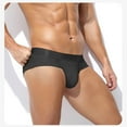 thumbnail image 3 of Afuyipoi Men Triangle Underpants,Quick Dry Elastic Waist Lightweight Hipster Briefs Black M, 3 of 5