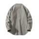 thumbnail image 2 of Camisas Para Hombre Manga Larga Regular Fit Camisa de bolsillo sólido de pana de felpa informal para hombre Blusa de manga larga con bolsillo de cuello (Grey, XL), 2 of 5