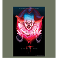 thumbnail image 2 of It Chapter 2 Pennywise Glow Fan Poster Adult Olive Long Sleeve Hoodie-Medium, 2 of 5