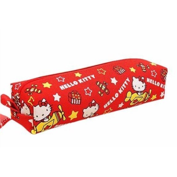 Sanrio Hello Kitty Fabric Pouch Pencil Cases, Red