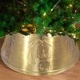 thumbnail image 2 of Maison Concepts Xmas Trees Metal Gold Tree Collar With Bear and Tree - 24 L x 24 W x 10 H, 2 of 4