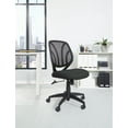 thumbnail image 2 of Office Star Products Screen Back Armless Task Chair with Black Mesh and Dual Wheel Carpet Casters, 2 of 8