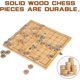 thumbnail image 2 of Chinese Chess 11.4 Inch Wooden Foldable Xiangqi Set with Traditional Wooden Pieces for Teens and Adults Travel Board Game, 2 of 5