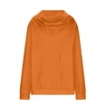 thumbnail image 5 of GaThRRgYP Stylish Outerwear Jacket for Ladies Winter Autumn,Women's Long Sleeved Pocket Orange S, 5 of 6