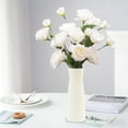 thumbnail image 2 of Plastic Vase for Flowers White Imitation Rattan Woven Decorative Container for Dry and Wet Flower Arrangement 1Pcs for Home Decor, 2 of 7