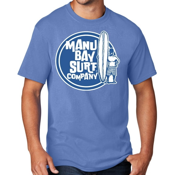 Men's Manu Bay SURFER DUDE T-shirt, XL Carolina Blue