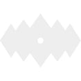thumbnail image 7 of 22"W x 14 5/8"H x 3"ID x 6 3/4"C x 1"P Zoe Architectural Grade PVC Contemporary Ceiling Medallion, 7 of 7