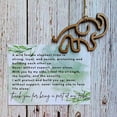thumbnail image 4 of Colgante de Elefante con Forma de Postal para Decoración del Hogar, Colgante de Madera, Colgante de Amistad con Elefante, 4 of 4