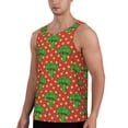 thumbnail image 2 of Pofeuu Broccoli Print Men's Workout Tank Tops Sleeveless Muscle Gym Shirt Quick Dry-XX-Large, 2 of 7