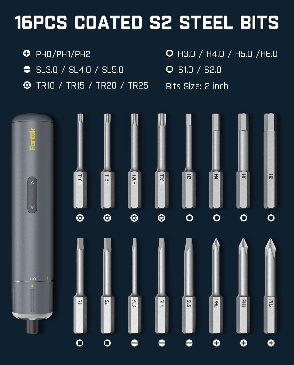 Fanttik NEX S1 Pro Cordless Electric Screwdriver with Rechargeable Battery and Magnetic Case