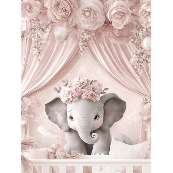 Pink Moon and Swing Canvas Art Print， Perfect for Bedroom， Living Room， Nursery， Office， and Hallway Decor