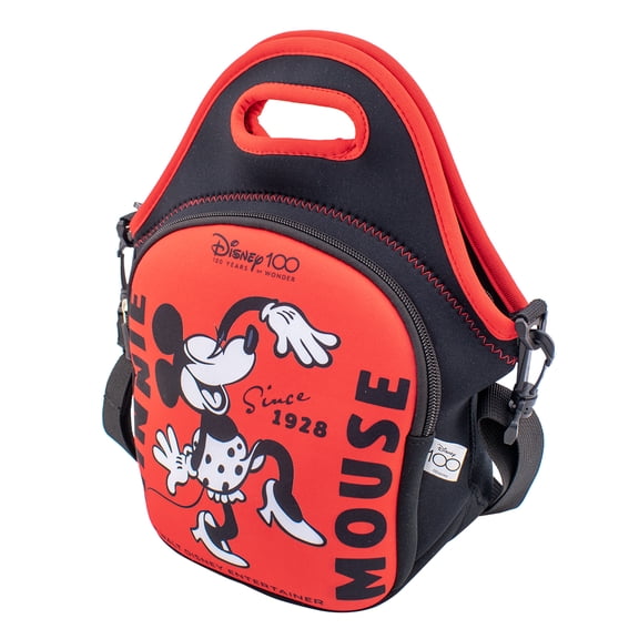 Lonchera de Neopreno con correa Ambient 21 Disney 100 diseño Minnie
