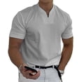 thumbnail image 1 of Conationfirm Camisa para hombre, camisetas ajustadas con cuello en V, camisetas deportivas para entrenamiento de gimnasio, 1 of 7
