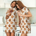 thumbnail image 4 of Susaid Cute Squirrel Pattern Sleep Shirts for Women Short Sleeve Night Shirts for Sleeping Pullover Nightgown Soft Nightdress, 4 of 6