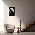 thumbnail image 3 of ZHONGYUTONG Crow Canvas Wall Art Vintage Halloween Pictures Wall Decor Black Raven Gothic Painting for Bedroom Living Room Decor Framed (12.00" x 18.00"), 3 of 5