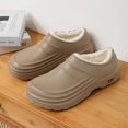 thumbnail image 2 of Winter Men‘s Slippers Plus Velvet Warm Water Proof Light Kitchen Chef Shoes Wear-resistant Work Slipper Home Mans Soft Sole tzw, 2 of 7