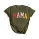 thumbnail image 1 of Camiseta Penkiiy Mama Mujer Carta de Mama Impreso Camiseta Día de la Madre Manga Corta Tops L Verde, 1 of 5