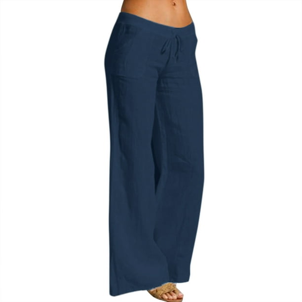 Plus Size Pants for Women Wide Leg Palazzo High Waisted Lounge