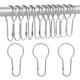 thumbnail image 1 of Paquete de 36 anillos para cortina de ducha, ganchos colgantes para clasificar y organizar, 1 of 5