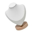 thumbnail image 1 of letairis Necklace Display Bust Smooth Stable for Retail store Dresser Showroom S White 1Set, 1 of 6