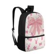 thumbnail image 2 of Yuyamidu Pink Bow Deer 17-Inch Large School Backpack for Teen Girls, Spacious Daypack with Multiple Pockets for Textbooks, Laptop & Daily Campus Use, 2 of 6