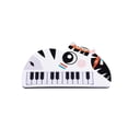thumbnail image 1 of E Children Electronic Piano Keyboard Toy 15 Keys With Microphone Recording Function Light Effects Portable Music Learning Instrument For Kids 3 To 6 Years, 1 of 7