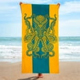 thumbnail image 2 of Zatoumnr Sky Flower Printed Beach Towel, Fashion Microfiber Bath Towel, Beach Cushion, Shawl for Wiping Sweat Vacation Necessities Gifts Swim Towels, 2 of 8