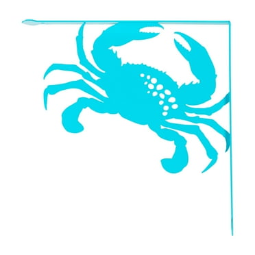 Beachcombers Crab Corner Metal  Blue