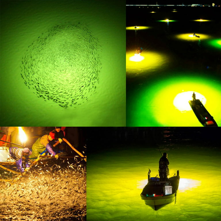 Anself Waterproof Underwater LED Fishing Light Fish Lure