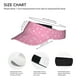 thumbnail image 3 of Fotbe Snowflake pink backgrounds Visera Deportiva con Diseño, Gorra Abierta Ajustable de Algodón para Mujer y Hombre, 3 of 7