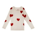 thumbnail image 5 of Bjutir Valentines Day Women Tops Knitted Sweater Love Pullover Large Loose Sweater, 5 of 6