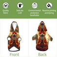thumbnail image 6 of Haiem Maple Leaf Meditating Fox for Winter Dog Hoodie Sweatshirts with Pockets Warm Dog Clothes for Small Dogs Chihuahua-Medium, 6 of 7