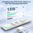 thumbnail image 3 of Wireless Charger for - 3 in 1 Charging Station for Apple Multiple Devices, Foldable Magnetic Mag-Safe Travel Charging Pad for iPhone 16 15 14 13 12 Pro Max Plus iwatch Watch & Airpods, 3 of 7