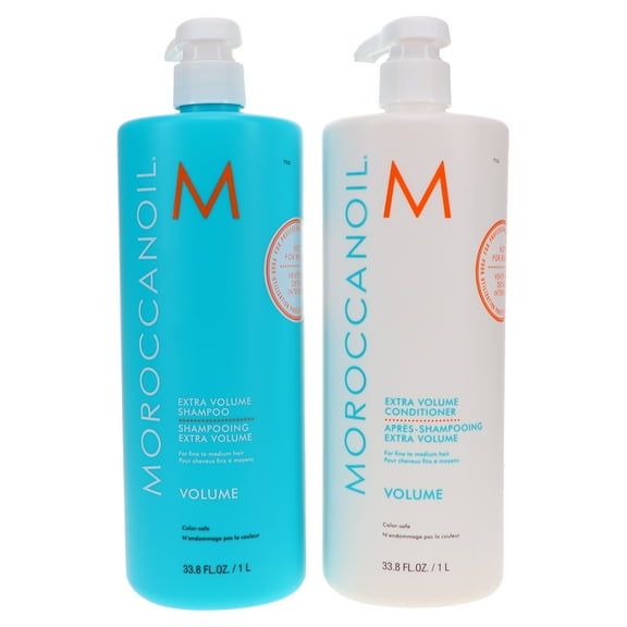 Moroccanoil Extra Volume Shampoo 33.8 oz & Conditioner 33.8 oz Combo Pack