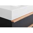 thumbnail image 6 of Modern Bathroom Vanity VELA 36 Inch Black Wall Mounted Bathroom Vanity with Integrated Acrylic Sink, 2 Soft-Close Drawers, Pre-Assembled,Modern Floating Cabinet,Wooden Bathroom Vanity, 6 of 9