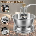 thumbnail image 6 of Mason Jar Coffee Grinder with Crank Handle Manual Coffee Grinder Stainless Steel Coffee Grinder Lid Attachment Detachable Hand Coffee Bean Grinder for Wide Mouth Mason Jars, 6 of 9