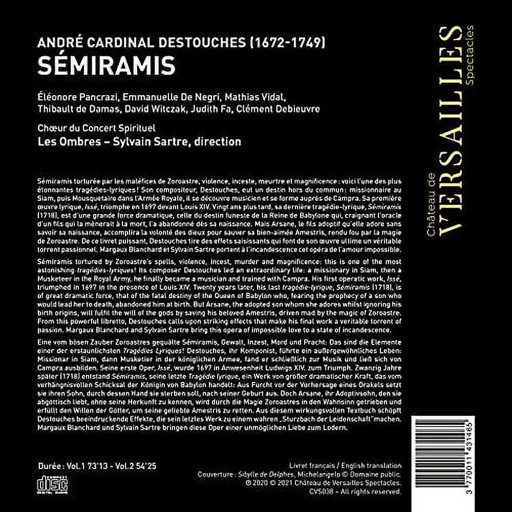 Les Ombres Sartre Blanchard - Semiramis - Music & Performance - CD