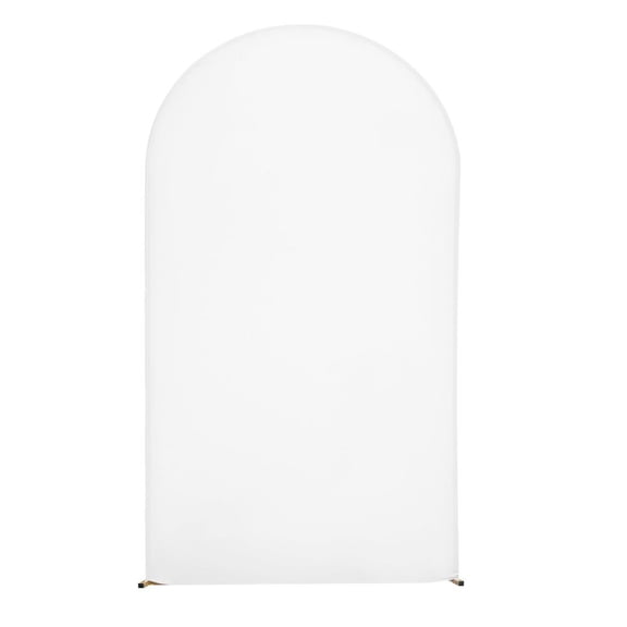 Arch Backdrop Stand, 7.2 x 4 ft, Stable Structure, Easy Assembly, 1 Piece Gold Metal Arch Backdrop Stand with Cover for Wedding, Birthday Party, Holiday Celebration, and Ceremony Decoration