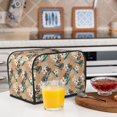 thumbnail image 6 of Uemuo Tropical Leaves Flower Print Toaster Cover 2 Slice, Small Kitchen Appliance Covers, Toaster Oven Cover with Loop, Bread Machine Cover Dust Cover Protection, 6 of 7