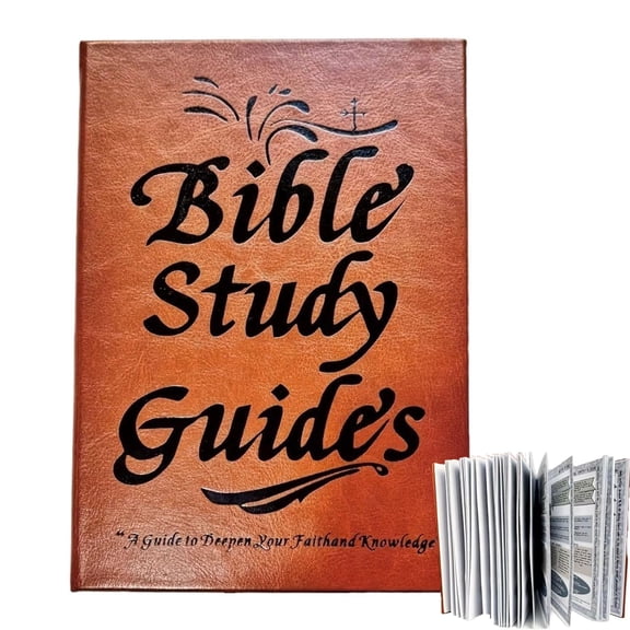 66-Page Bible Study Guide for Women - PU Leather Devotional Journal with Daily Scripture, Prayer Reflections & Spiritual Growth Prompts - Beginner-Friendly Christian Gift