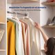 thumbnail image 5 of Ganchos de Plastico Premium SereneLife, Antideslizantes, Ahorradores de Espacio, Duraderos y Resistentes, para Camisas, Suéteres, Sudaderas, Abrigos, Pantalones y Vestidos, Blanco, Pack 150, 5 of 7