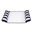 thumbnail image 1 of Aqua Leisure 4 in 1 Inflatable Monterey Hammock Pool Float Chair, Navy Striped, 1 of 6