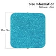 thumbnail image 3 of Balery 6 Pcs Blue Glitterleather Coasters Set, Drink Table Cup Coasters For Living Room Kitchen Coffee Decor, 3 of 9