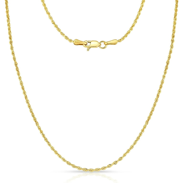 Gold rope shop necklace walmart
