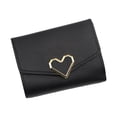 thumbnail image 2 of Monedero de mujer de 2 piezas, compacto delgado de moda, soporte corto de corazón plegable, bolsa organizadora de rosa Yinane monedero mujer, 2 of 8