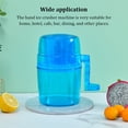 thumbnail image 1 of Manual Ice Crusher Portable Dining Bar Restaurant Kitchen Kitchen Freezing Coffee Summer Beverage Hand Crank Milk DIY Making Reusable Crushing, 1 of 8