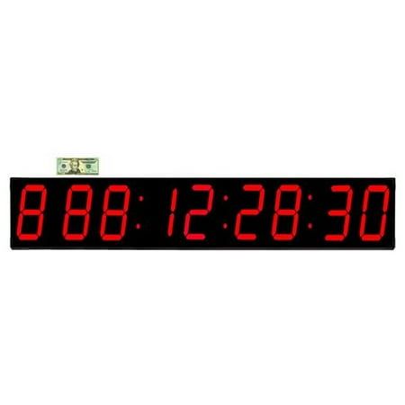 Big Time Clocks Huge 7'' Digit LED 1000 Day Event Timer Countdown Clock