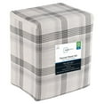 Mainstays 4Piece Flannel Sheet Set, Grey Plaid, King