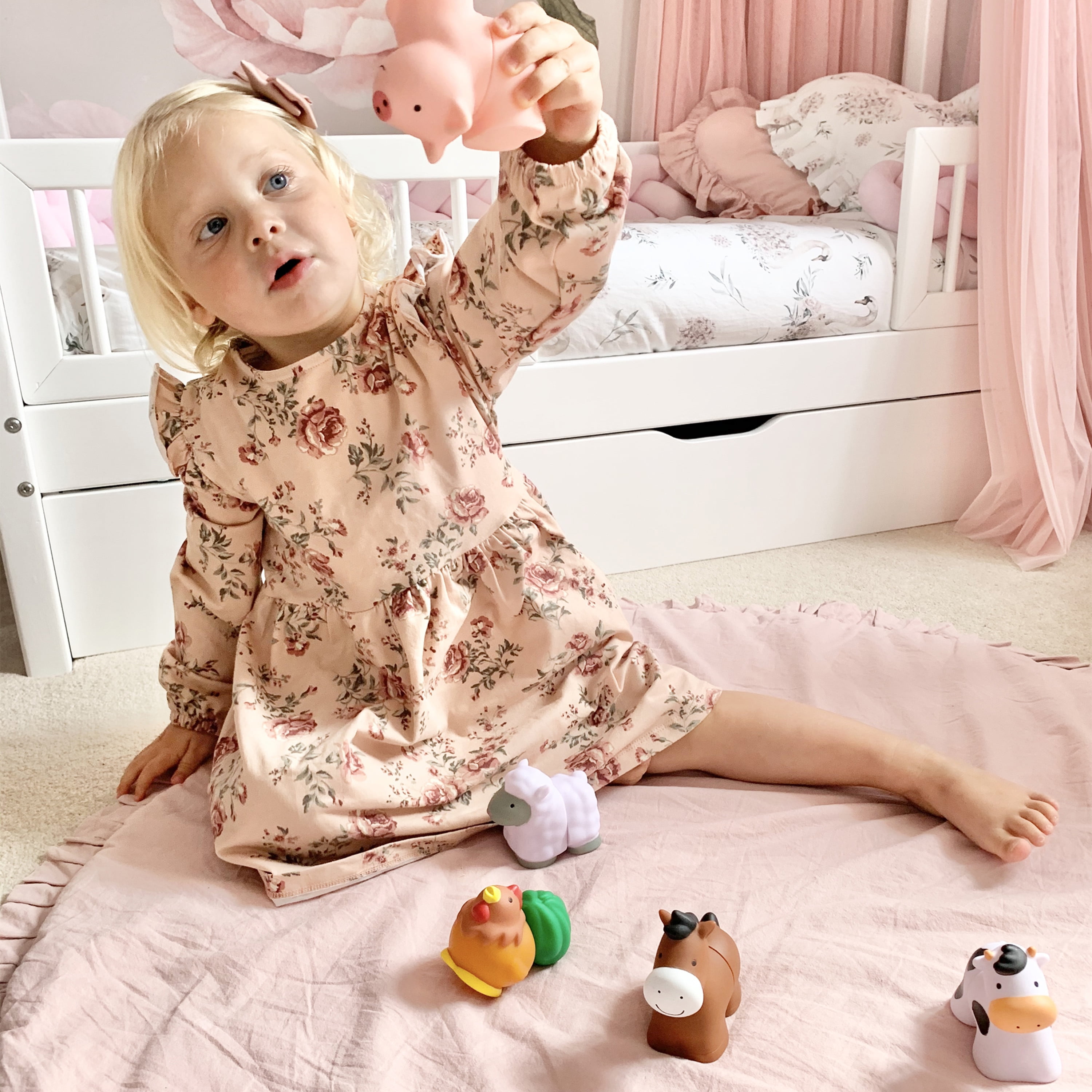 Melissa Doug Pop Blocs Farm Animals Educational Baby Toy 10